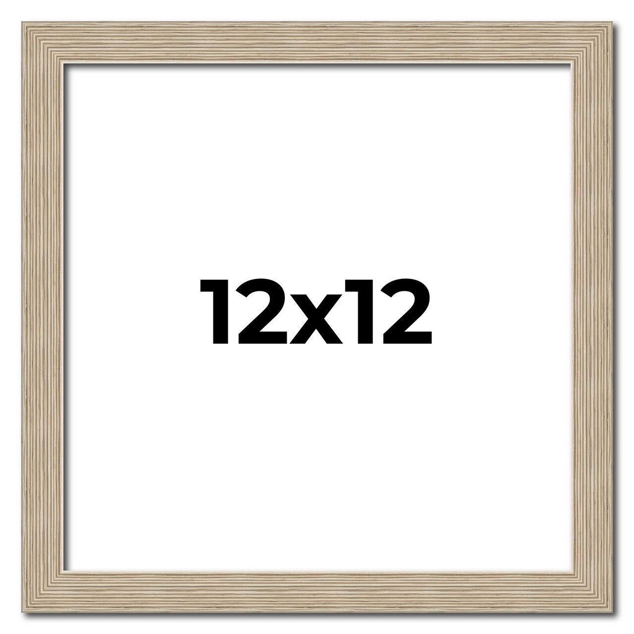 12x12 Thin Barnwood Picture Frame with UV-Resistant Acrylic & Acid Free Backing, Available in 2 Paint Finishes - Grey and Black